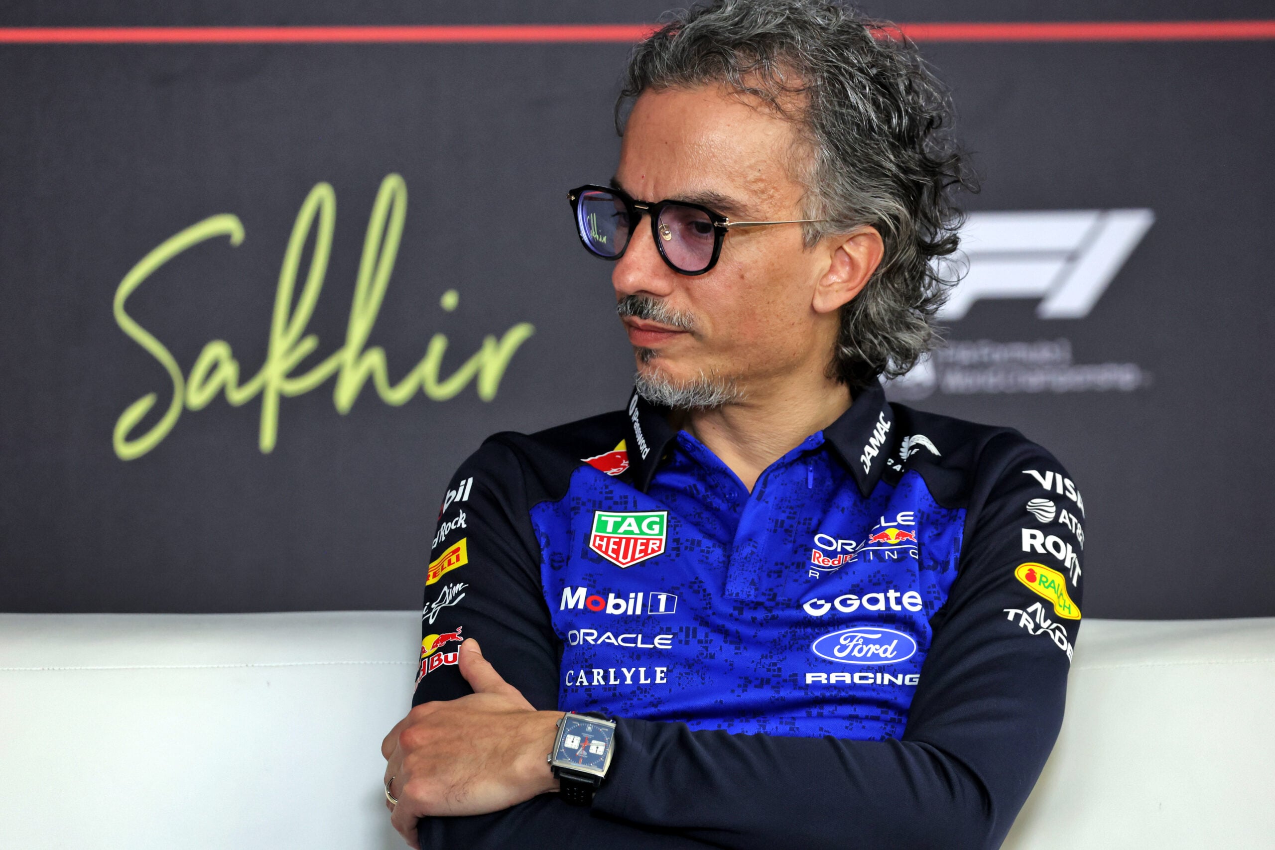 Laurent Mekies (FRA) Red Bull Racing Team Principal and CEO in the FIA Press Conference.