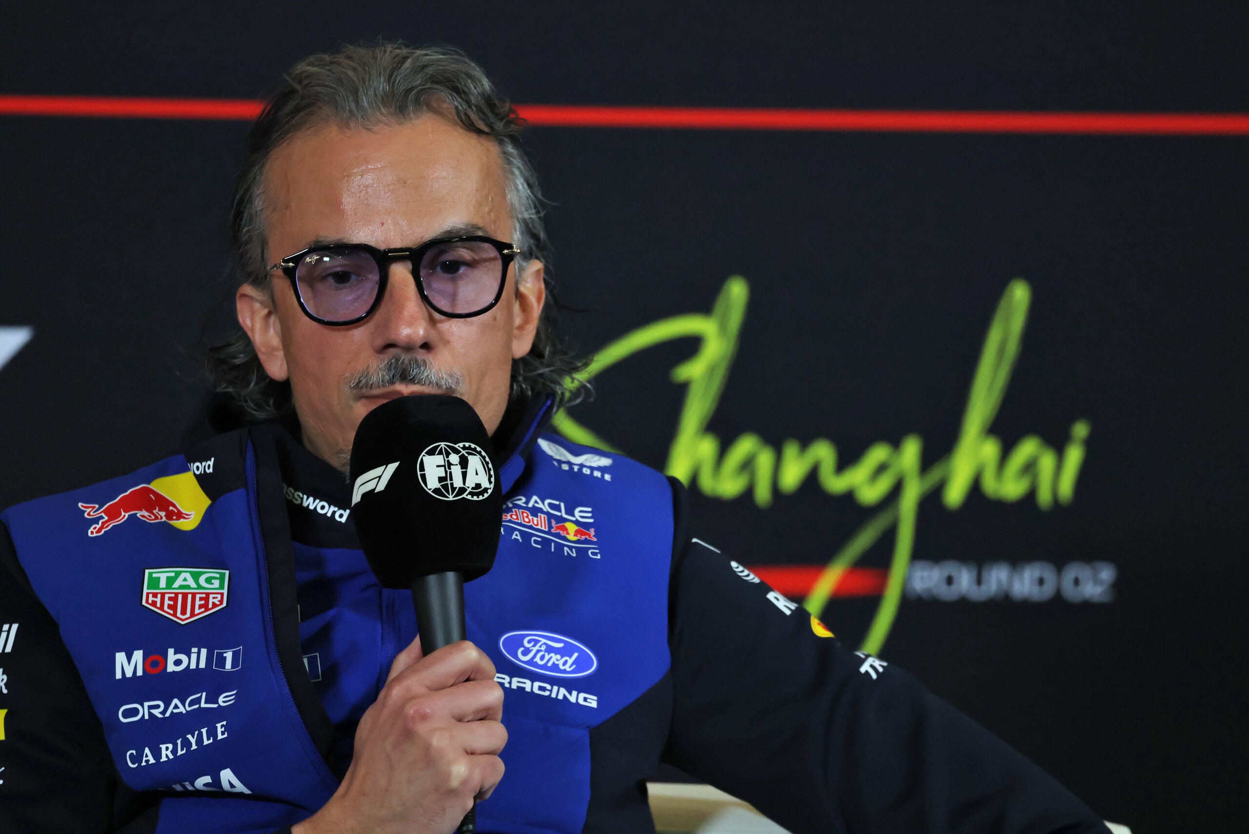 Laurent Mekies (FRA) Red Bull Racing Team Principal and CEO in the FIA Press Conference.