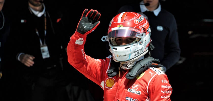 F1: Leclerc admite surpresa com marca histórica na Ferrari