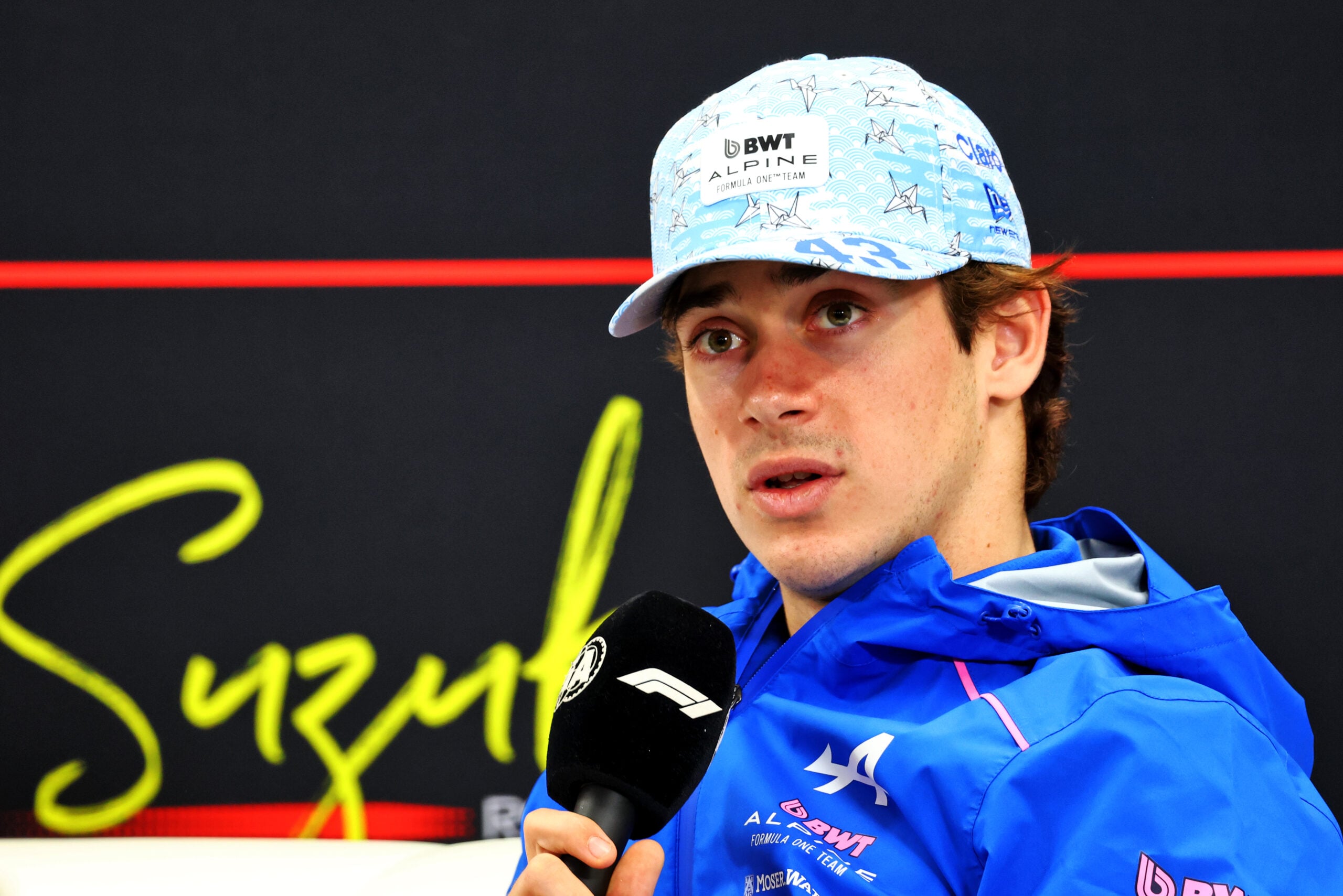 Franco Colapinto (ARG) Alpine F1 Team in the FIA Press Conference.