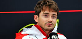 Charles Leclerc (MON) Scuderia Ferrari in the FIA Press Conference.