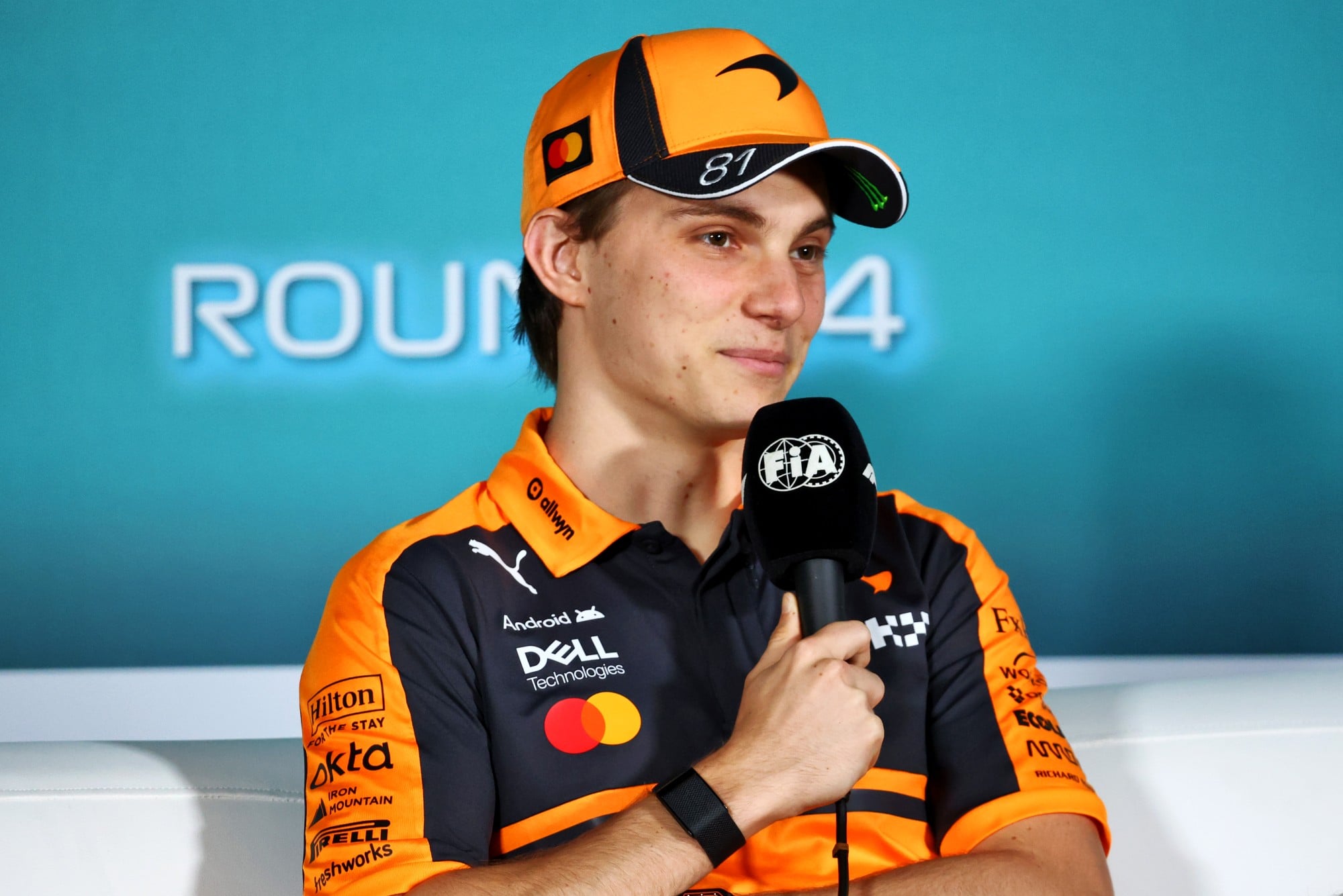 Oscar Piastri (AUS) McLaren F1 Team in the FIA Press Conference.