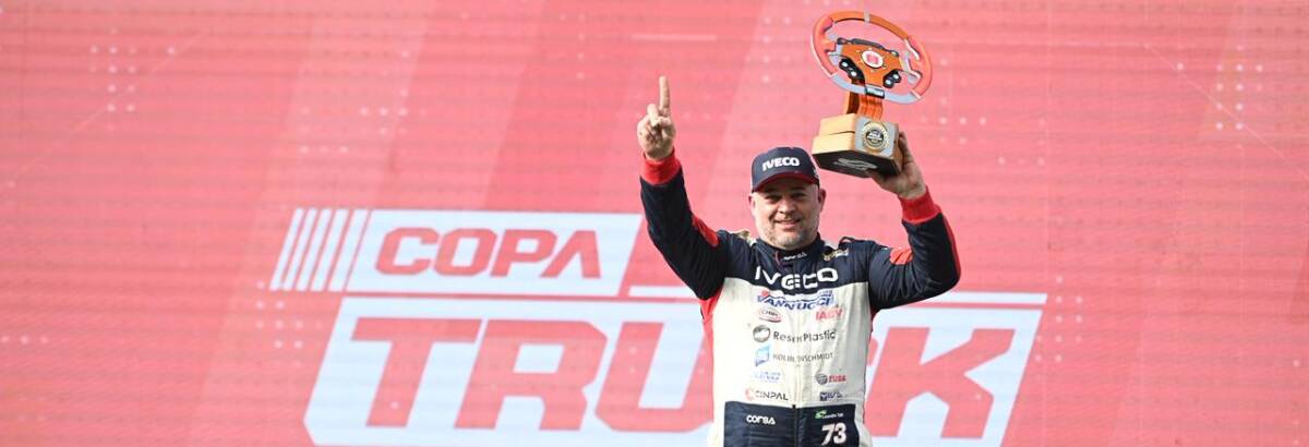 Copa Truck: "Não é acaso", afirma Totti após pole position em Interlagos Copa Truck: “Não é acaso”, afirma Totti após pole position em Interlagos