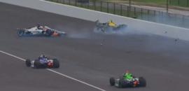 Indy 500: Acidente múltiplo marca treino livre desta segunda-feira em Indianápolis