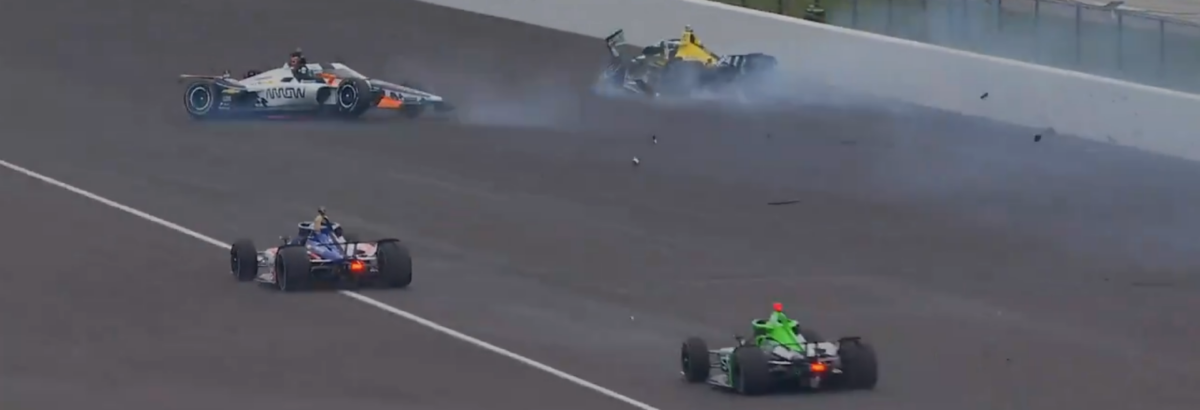 Indy 500: Acidente múltiplo marca treino livre desta segunda-feira em Indianápolis Indy 500: Acidente múltiplo marca treino livre desta segunda-feira em Indianápolis