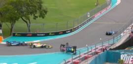 F1: Gasly capota após batida com Lawson durante o GP de Miami