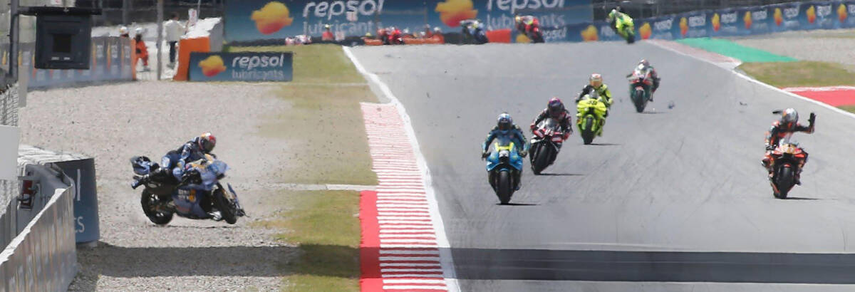 Álex Márquez sofre fraturas após acidente no GP da Catalunha de MotoGP