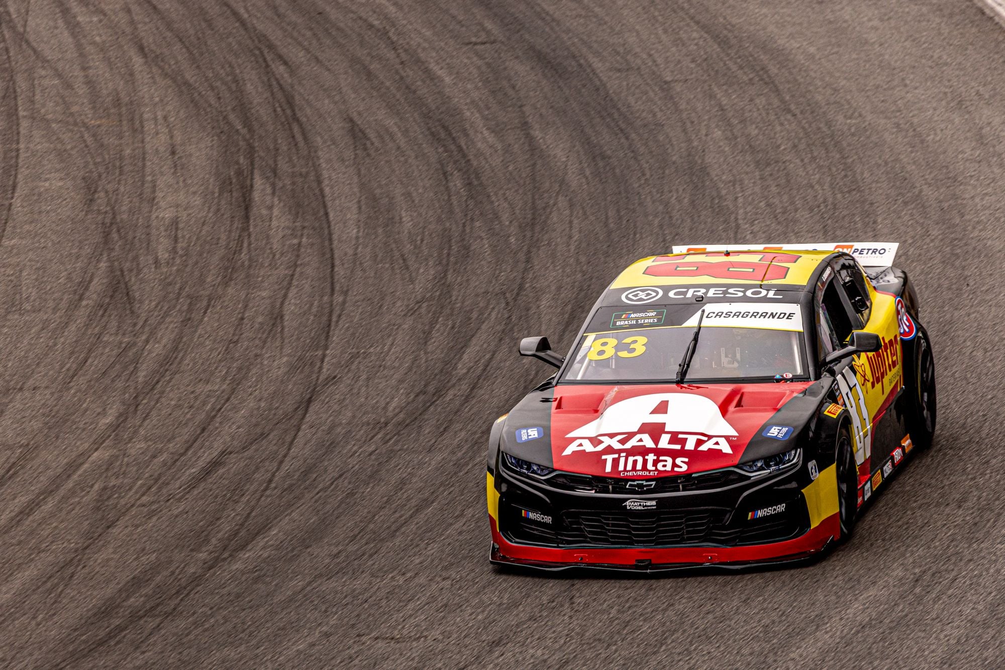 Gabriel Casagrande fica próximo de pódio e mostra bom ritmo nas corridas da terceira etapa da NASCAR Brasil Gabriel Casagrande