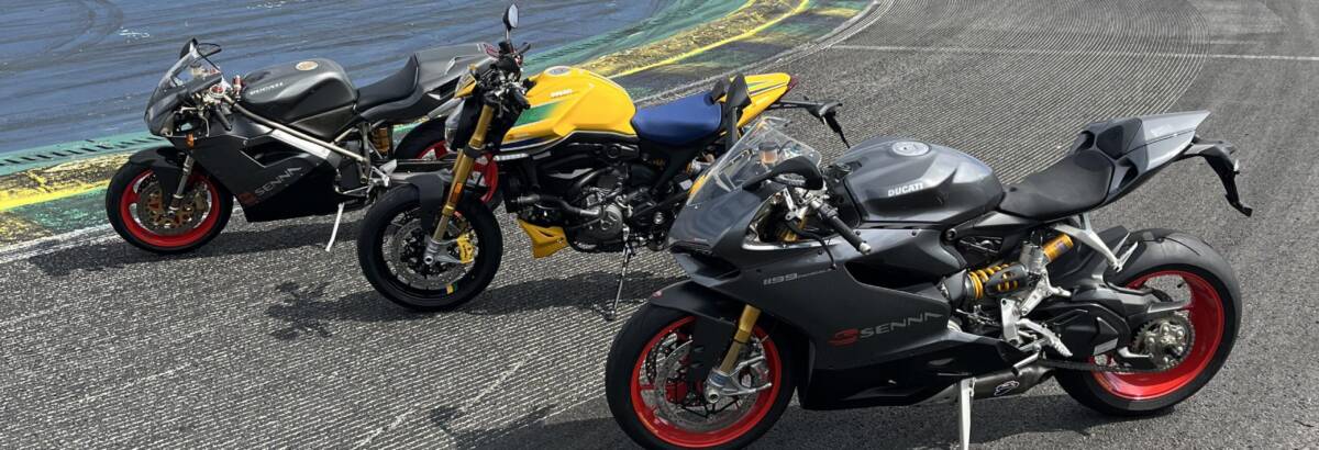 Ducati une motos em homenagem a Ayrton Senna pela primeira vez em Interlagos