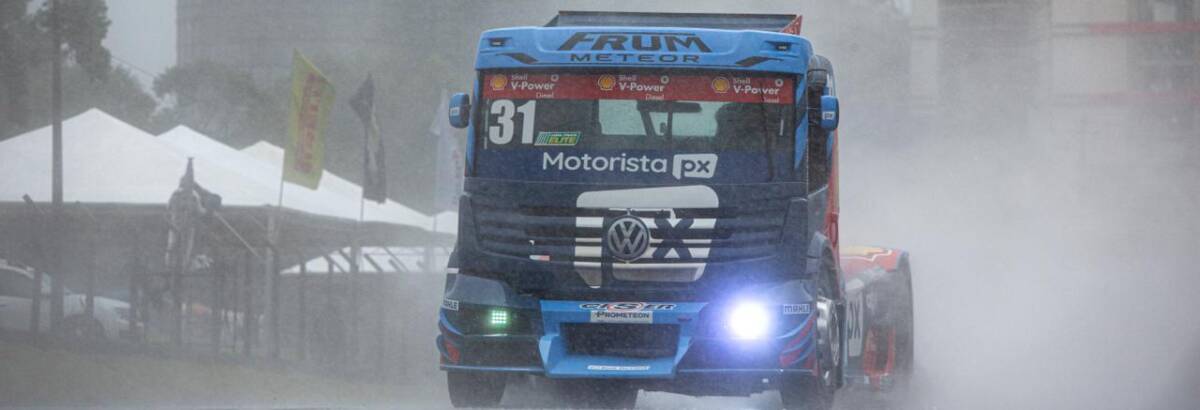 Copa Truck: Na chuva, Nic Giaffone fatura pole da Elite com a R9 Competições/Giaffone Mission Zero em Cascavel
