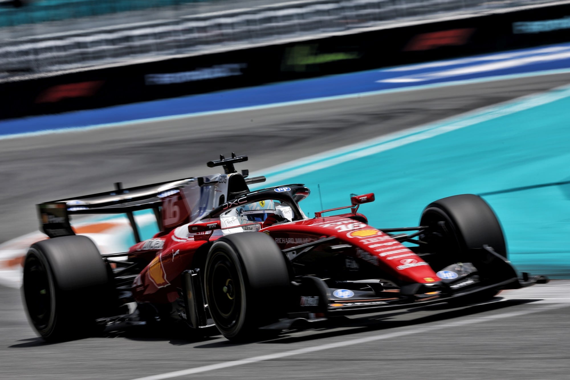 F1: Leclerc lidera TL único em Miami; Mercedes fora do top 3