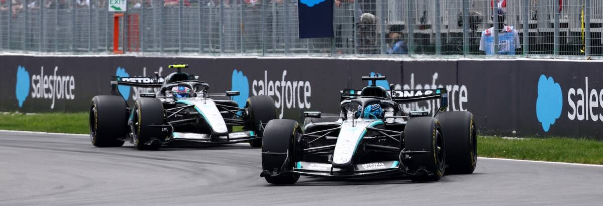 F1: Mudança da Mercedes quase complicou pole de Russell no Canadá