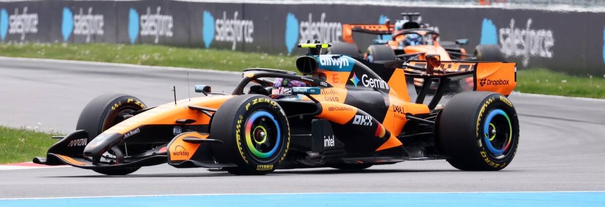 F1: Norris aproveita disputa interna da Mercedes e termina em P2 F1: Norris aproveita disputa interna da Mercedes e termina em P2