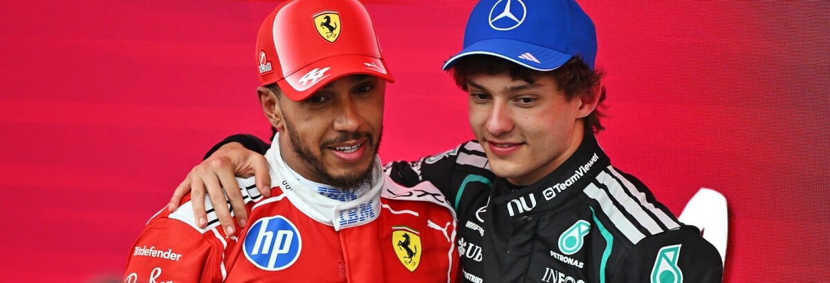 F1: Hamilton brinca com Antonelli após vitória em Mônaco F1: Hamilton brinca com Antonelli após vitória em Mônaco