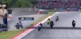 MotoGP: GP da Catalunha é interrompido em bandeira vermelha por forte acidente