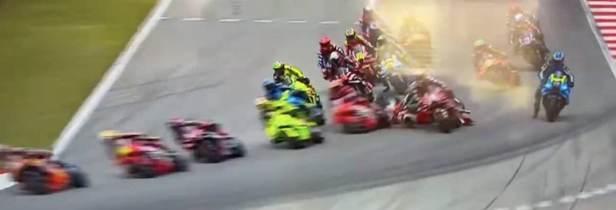 MotoGP: Acidente causa nova bandeira vermelha na Catalunha MotoGP: Acidente causa nova bandeira vermelha na Catalunha