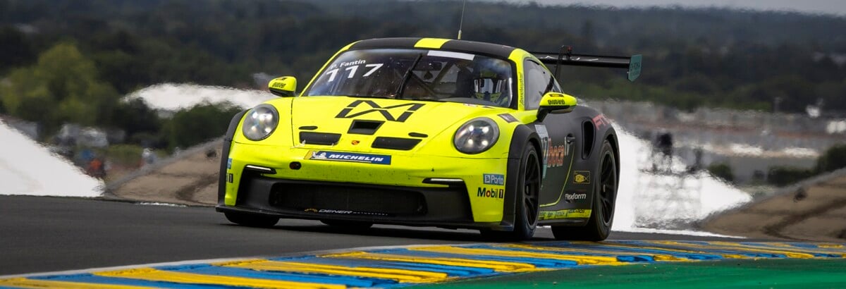 Porsche Cup: Fantin segura adversários para vencer corrida 2 em Le Mans Porsche Cup: Fantin segura adversários para vencer corrida 2 em Le Mans