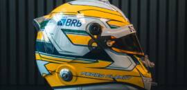 Pedro Clerot homenageia Ayrton Senna com capacete especial para o GP de Mônaco na F3