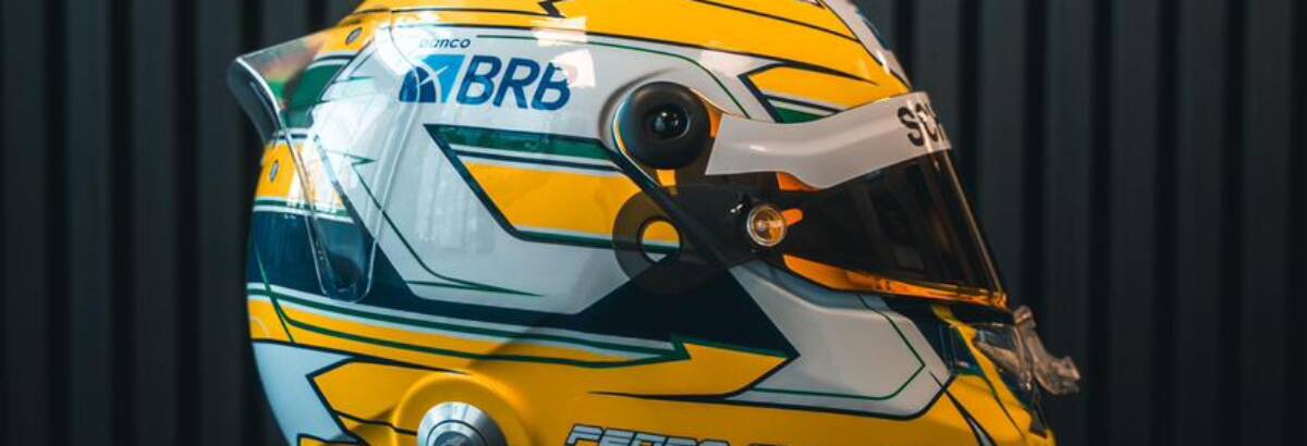 Pedro Clerot homenageia Ayrton Senna com capacete especial para o GP de Mônaco na F3 Pedro Clerot homenageia Ayrton Senna com capacete especial para o GP de Mônaco na F3
