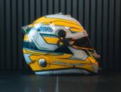 Pedro Clerot homenageia Ayrton Senna com capacete especial para o GP de Mônaco na F3