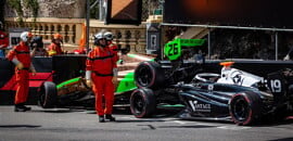 F3: Piloto sofre fraturas na coluna após acidente em Mônaco