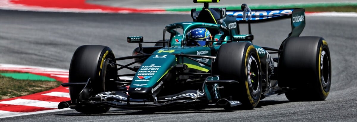 F1: Aston Martin revela causas do abandono duplo em Barcelona F1: Aston Martin revela causas do abandono duplo em Barcelona