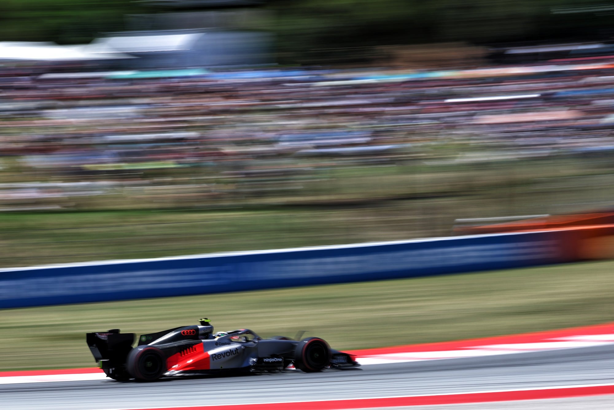 F1: Confira as imagens do primeiro dia do GP de Barcelona 2026 Gabriel Bortoleto (BRA) Audi F1 Team R26.