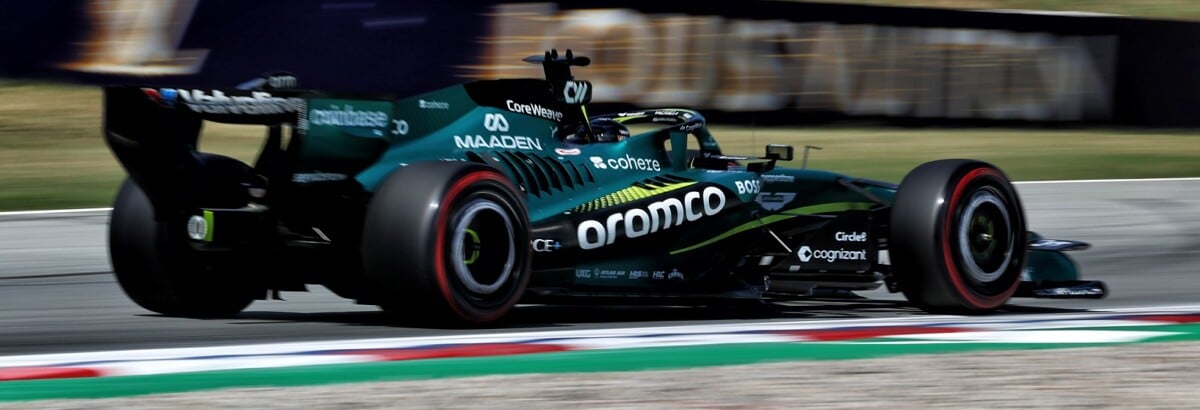 F1: Falhas de câmbio e dificuldades comprometem Aston Martin em Barcelona F1: Falhas de câmbio e dificuldades comprometem Aston Martin em Barcelona