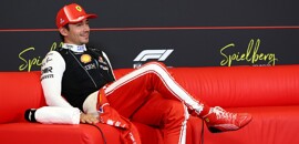 F1: Leclerc comemora primeira fila e elogia evolução da Ferrari