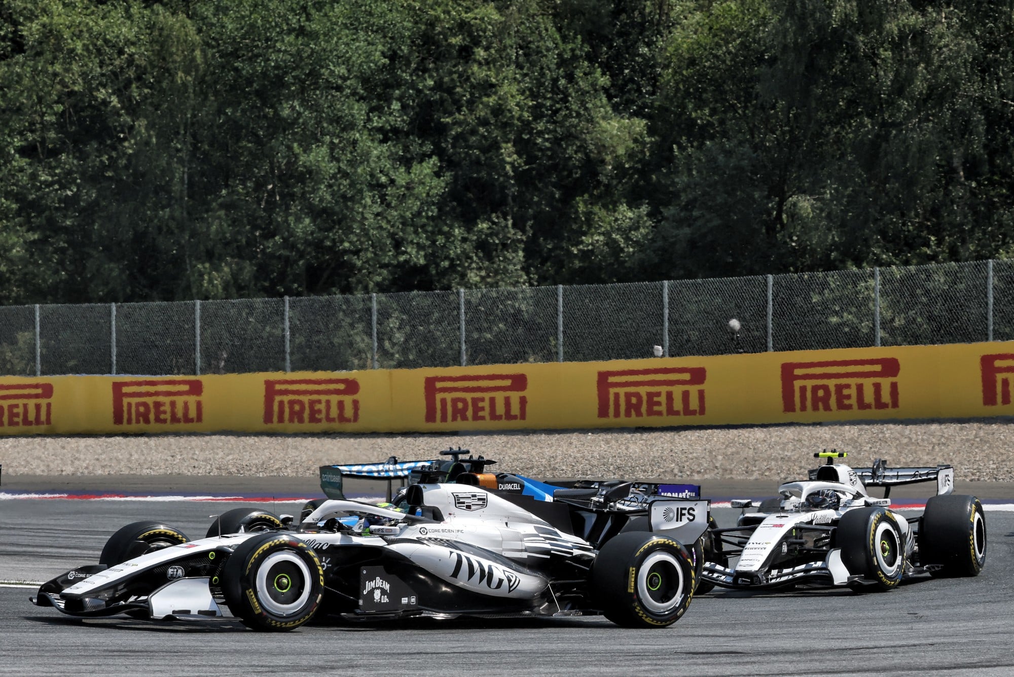 Sergio Perez (MEX) Cadillac Formula 1 Team MAC-26 at the start of the race.