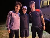 Francisco Rocha tem encontro com Bortoleto e Câmara nos bastidores da F1 e F2, em Silverstone