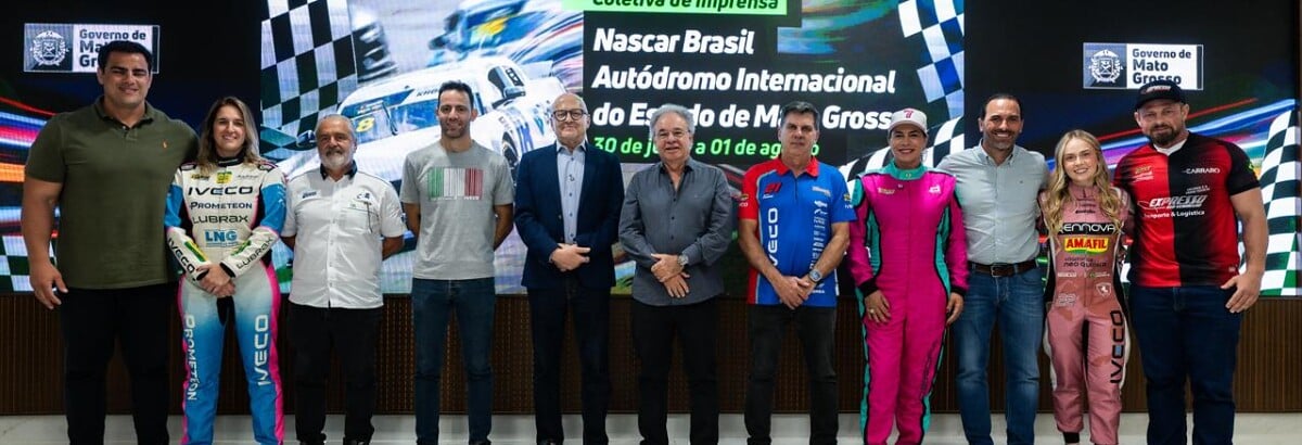 Governador do Mato Grosso recebe pilotos da Copa Truck Be8 BeVant