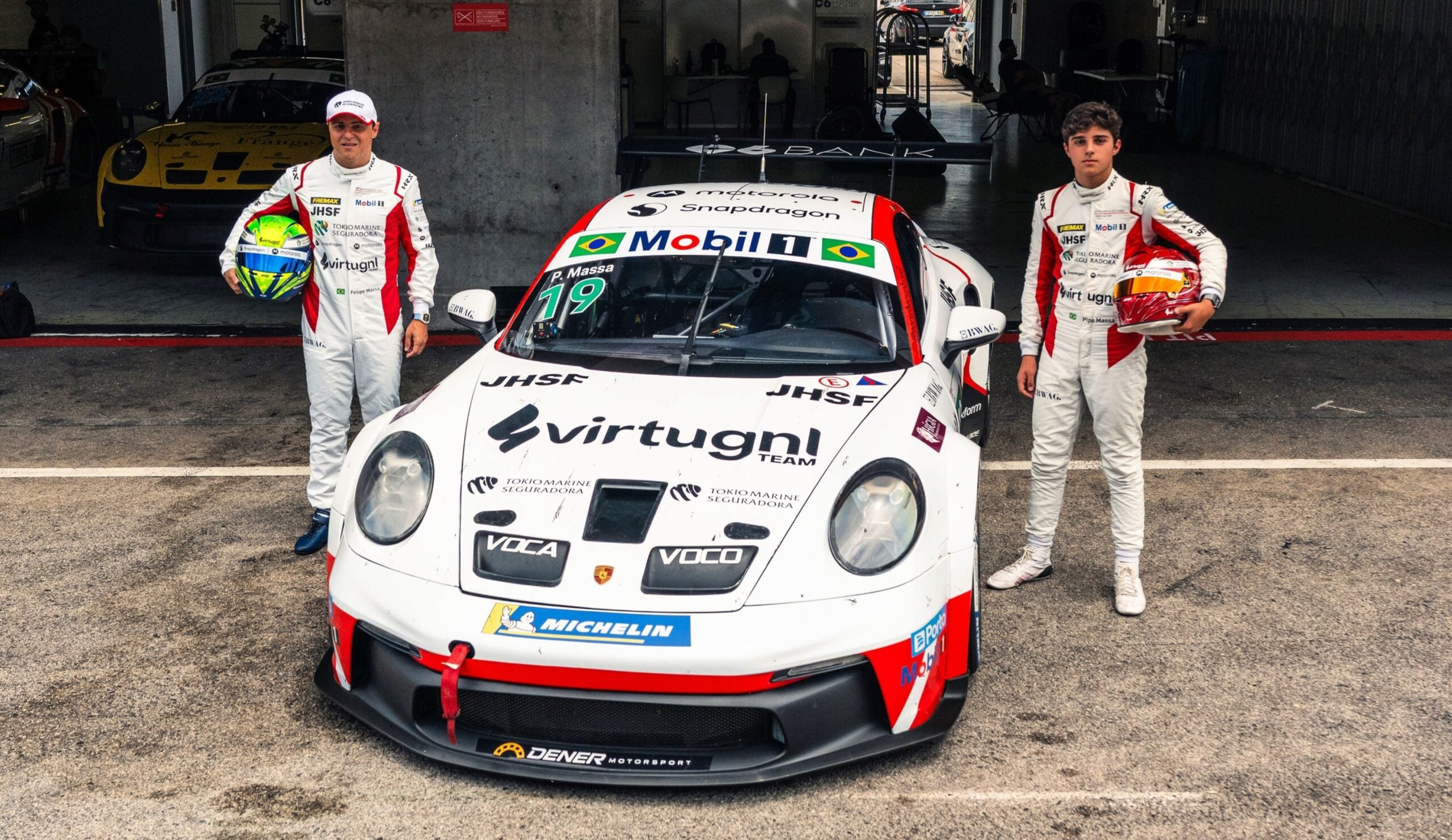 Porsche Endurance: Pipo Massa diz que vem com "faca nos dentes" com pai Felipe para Brasília Porsche Endurance: Pipo Massa diz que vem com "faca nos dentes" com pai Felipe para Brasília