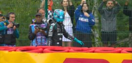 F1: Russell aciona safety-car após rodar e ficar na caixa de brita na largada na Bélgica