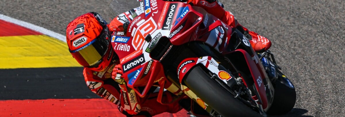 MotoGP: Márquez fatura pole na Alemanha em classificação dominada pela Ducati MotoGP: Márquez fatura pole na Alemanha em classificação dominada pela Ducati