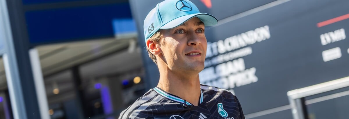 F1: Russell dá detalhes de pedido de casamento à companheira Carmen F1: Russell dá detalhes de pedido de casamento à companheira Carmen