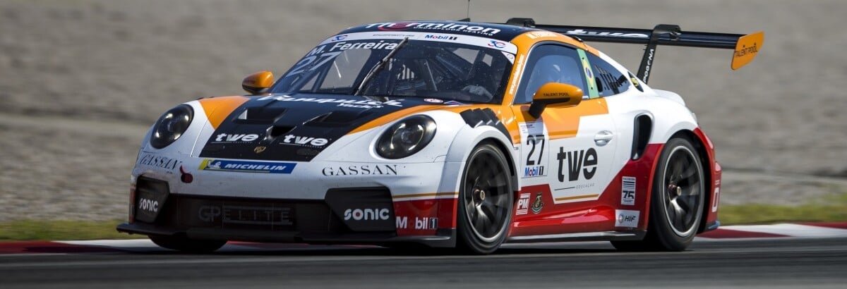 Matheus Ferreira conquista pódio na Porsche Supercup em Spa na preliminar da F1 Matheus Ferreira conquista pódio na Porsche Supercup em Spa na preliminar da F1
