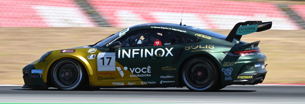 Regadas/Drugovich realiza primeiros treinos da Porsche Cup e busca boa posição para corrida no Algarve Regadas/Drugovich realiza primeiros treinos da Porsche Cup e busca boa posição para corrida no Algarve