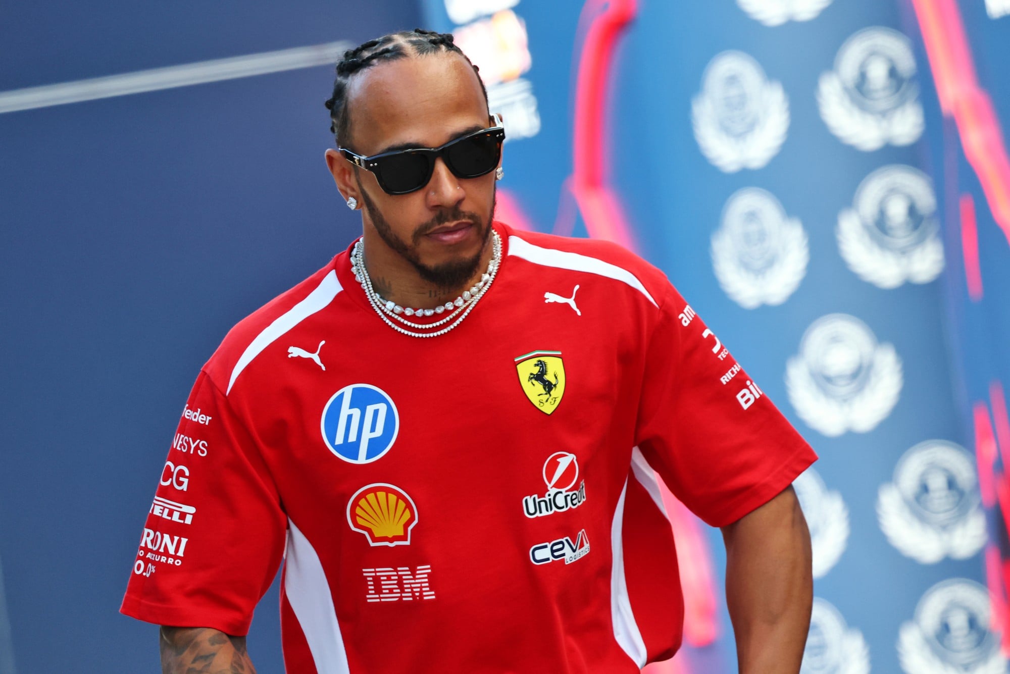 F1: Hamilton revela falta de potência da Ferrari em Silverstone Lewis Hamilton (GBR) Scuderia Ferrari.