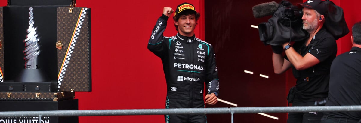 F1: Antonelli admite ajuda da sorte em vitória na Bélgica F1: Antonelli admite ajuda da sorte em vitória na Bélgica