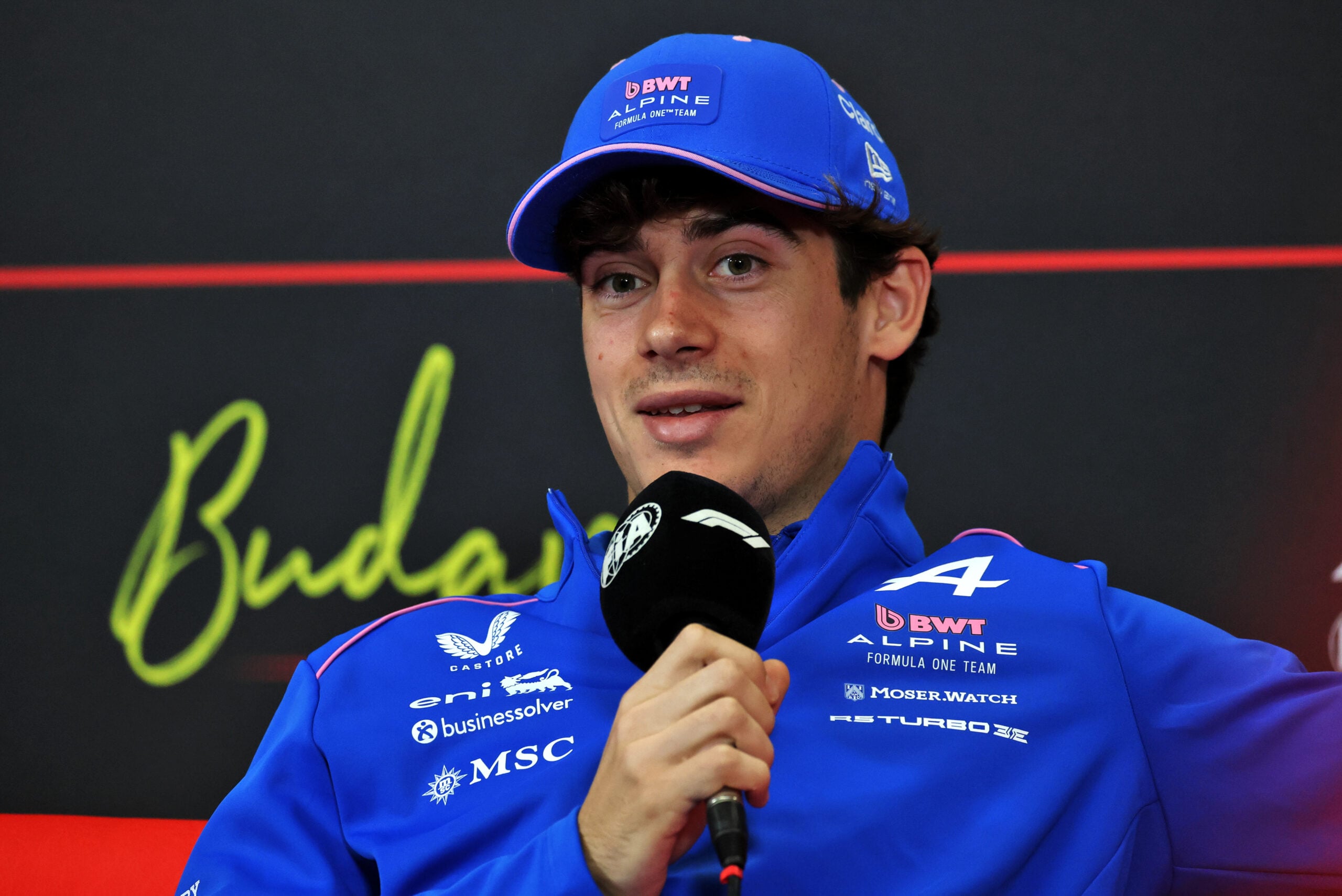 F1: Veja as fotos da quinta-feira do GP da Hungria 2026 Franco Colapinto (ARG) Alpine F1 Team in the FIA Press Conference.