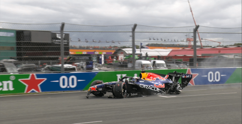 F1: Verstappen bate com força e provoca bandeira vermelha no início do GP da Holanda