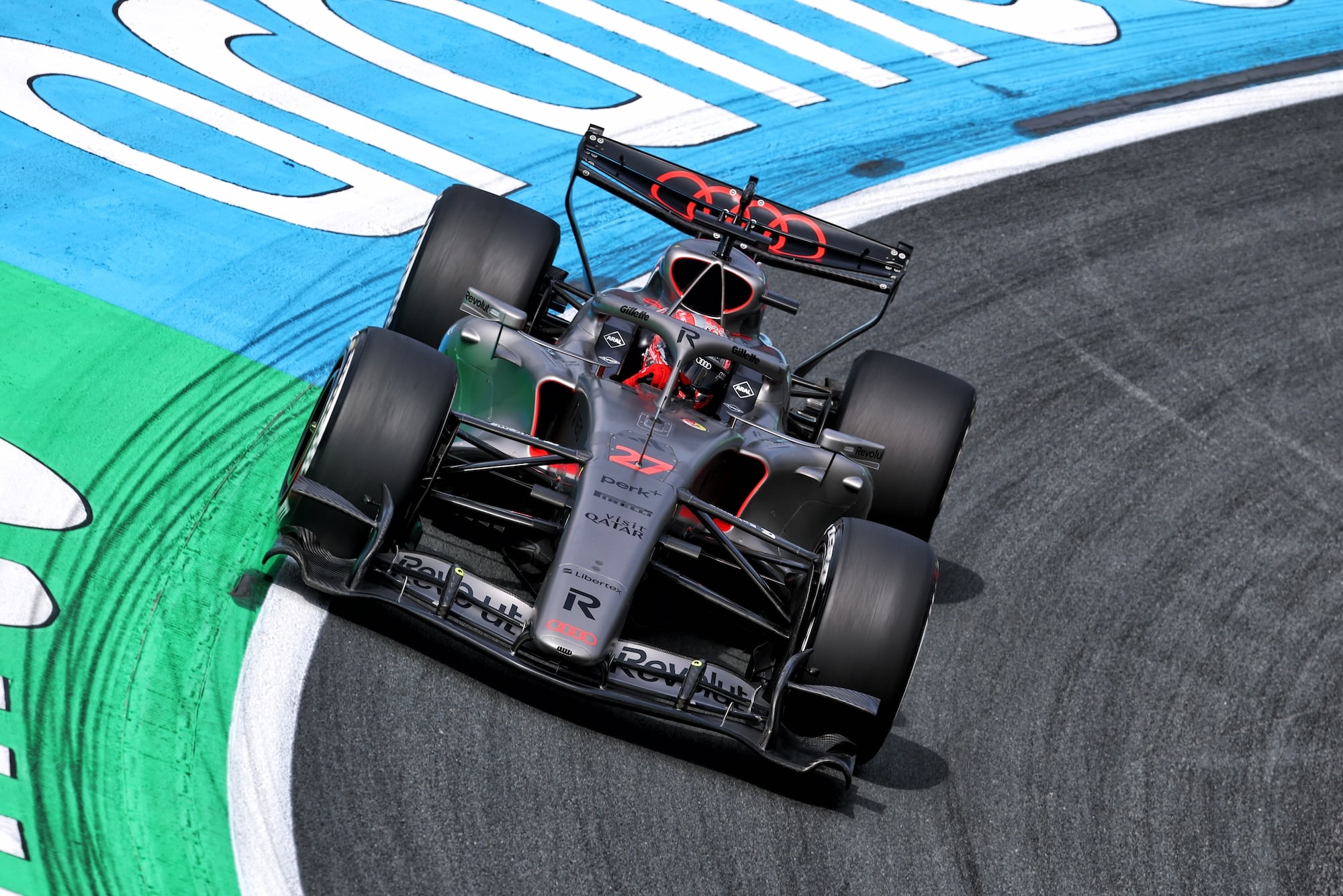 F1: Confira as imagens desta sexta-feira do GP da Holanda 2026 Nico Hulkenberg (GER) Audi F1 Team R26.