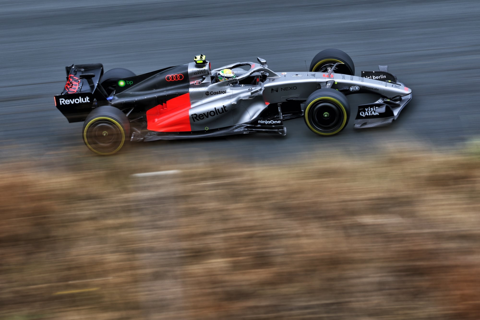 F1: Confira as imagens desta sexta-feira do GP da Holanda 2026 Gabriel Bortoleto (BRA) Audi F1 Team R26.