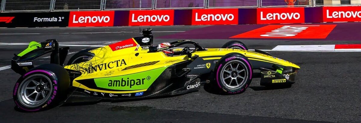 Com ultrapassagem na última volta em Baku, Rafael Câmara assume liderança da F2 Com ultrapassagem na última volta em Baku, Rafael Câmara assume liderança da F2