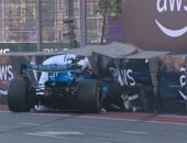 F1: Albon bate forte e provoca primeiro safety-car do GP do Azerbaijão