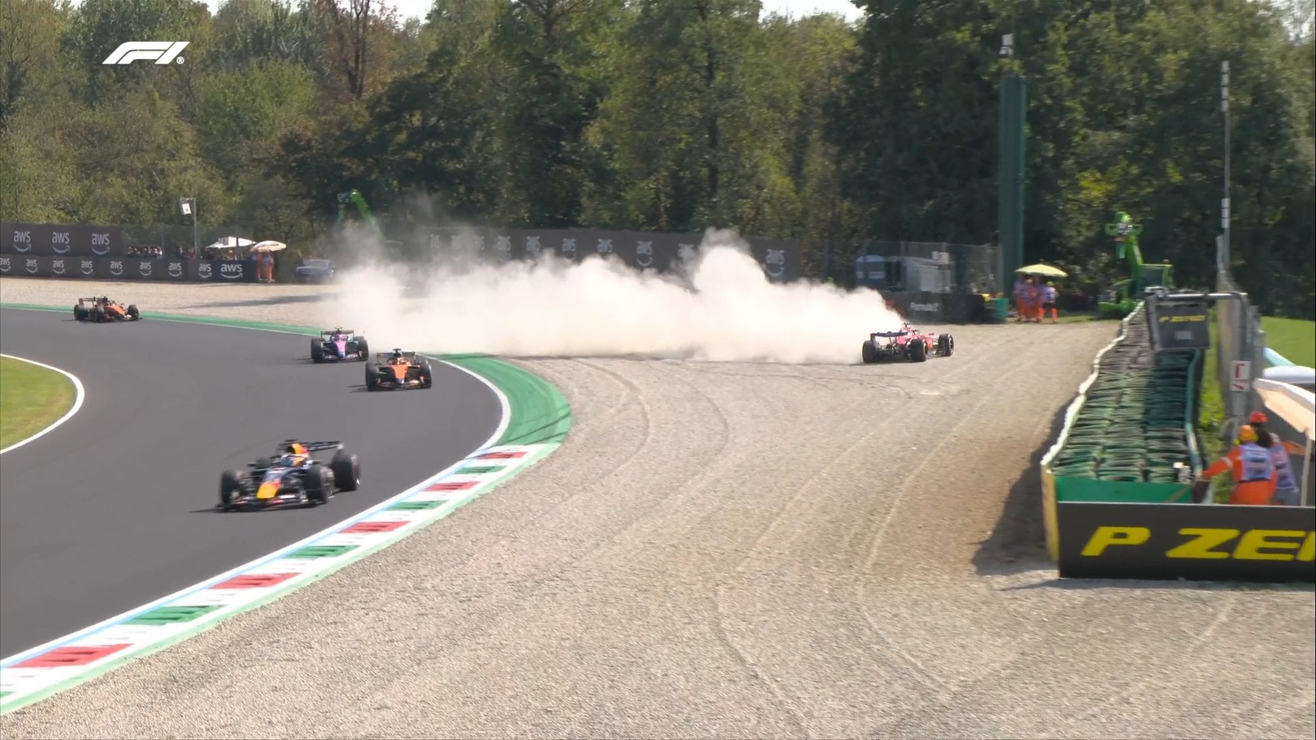 F1: Leclerc bate forte na Parabólica e abandona GP da Itália F1: Leclerc bate forte na Parabólica e abandona GP da Itália