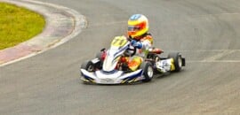 Lucca Amaral conquista pódio e segue em alta na Aldeia Kart Cup