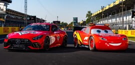 F1: Relâmpago McQueen, do filme Carros, marca presença no GP da Itália