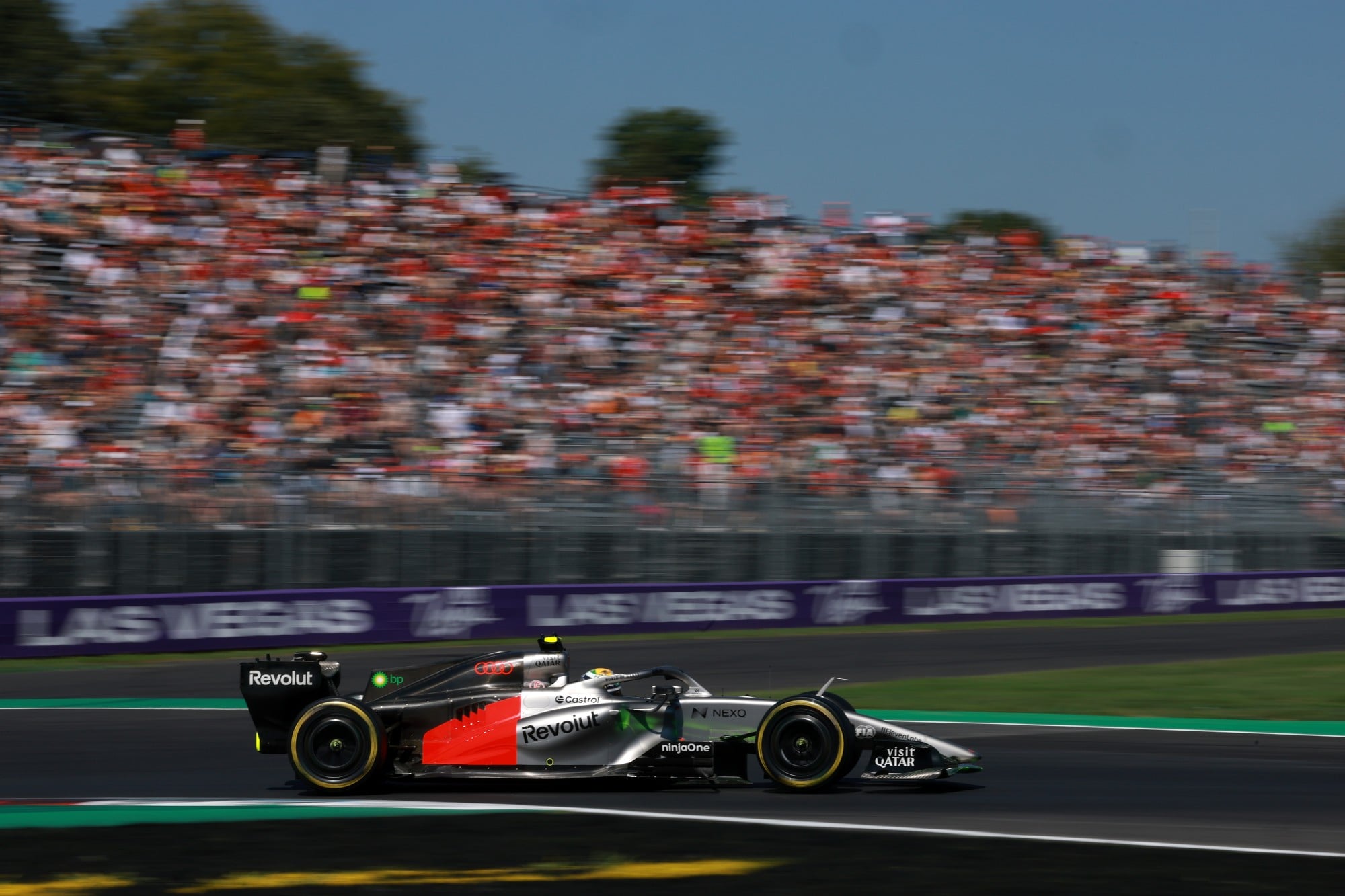 F1: Confira as imagens dos primeiros treinos do GP da Itália 2026 Gabriel Bortoleto (BRA) Audi F1 Team R26.